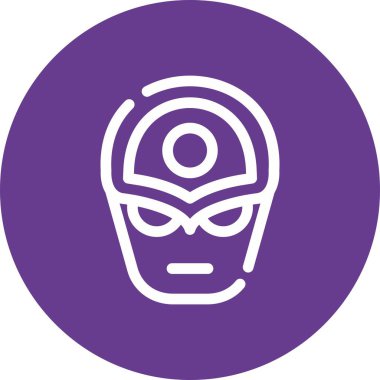 maske simgesi, basit vektör illüstrasyonu