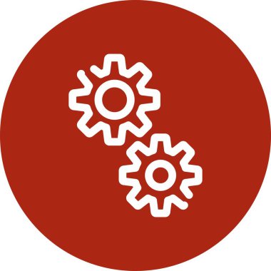 Kişisel proje için vektör ayarı simgesi