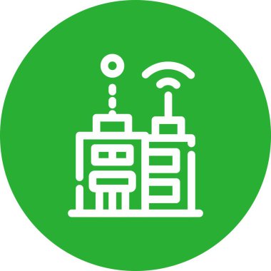 Kablosuz. Web simgesi basit illüstrasyon