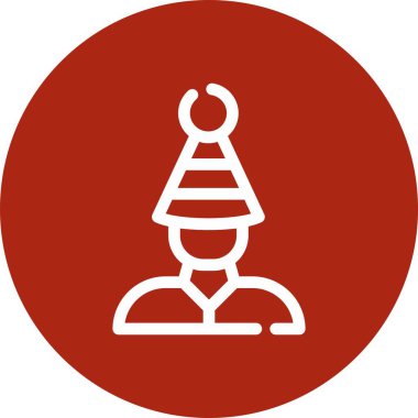 Benzersiz noel ağacı vektör çizgisi simgesi