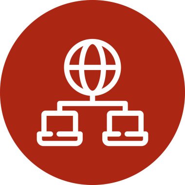 Modern b 'nin vektör illüstrasyonu dünyanın ikonundan yoksun