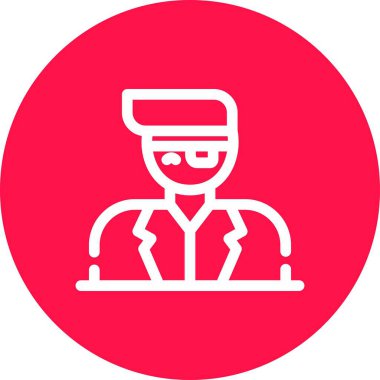 Modern iş adamı simgesinin vektör çizimi