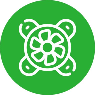 beautiful flower vector line icon