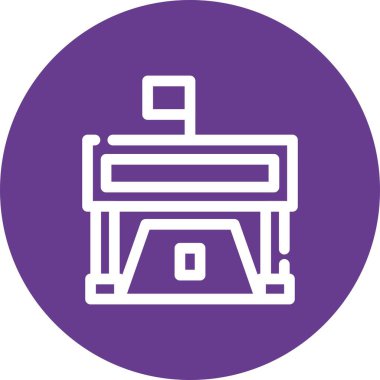 vektör yazıcı simgesi, vektör illüstrasyonu