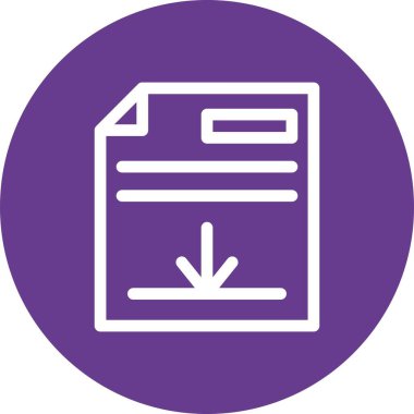 güzel dizin vektör satırı simgesi