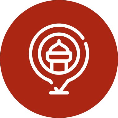 Güzel Ev vektör satırı simgesi