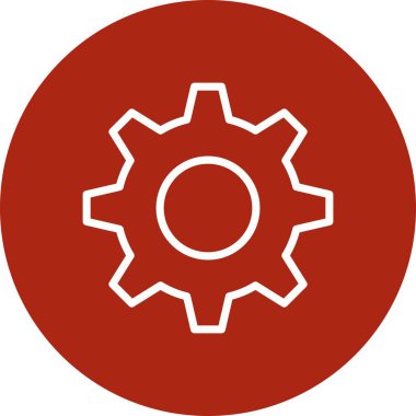 güzel vites vektör çizgisi simgesi