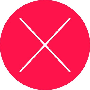 çapraz simgenin vektör illüstrasyonu