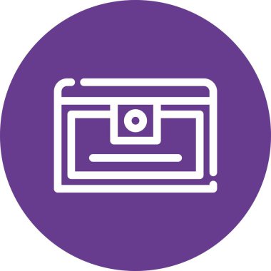 vektör lcd simgesi illüstrasyonu