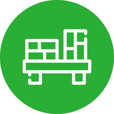 Mobilya simgesinin vektör illüstrasyonu