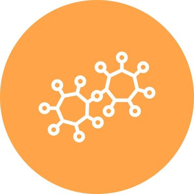 güzel DNA molekül vektör simgesi