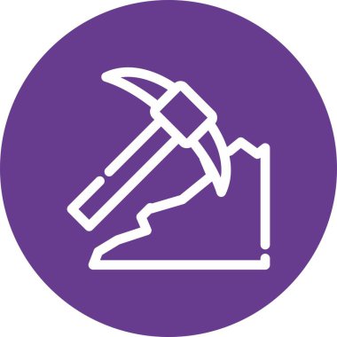 vektör yapısı ve çekiç simgesi