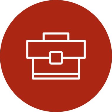 vektör evrak çantası simgesi illüstrasyonu