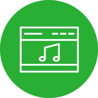 vektör Müzik player simgesi