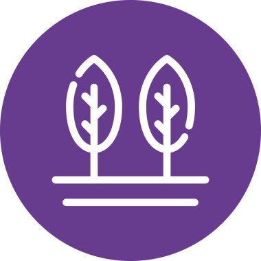 Ağaç simgesinin vektör illüstrasyonu