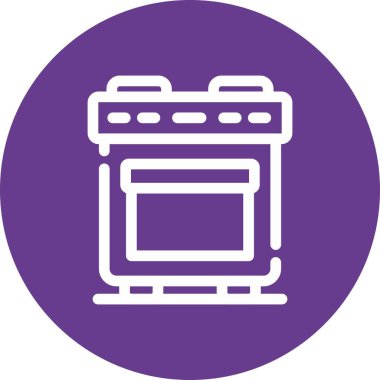 fırın ikonu vektör illüstrasyonu