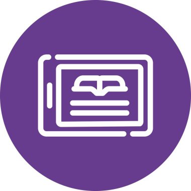 Benzersiz kitap ve kalem vektörü simgesi