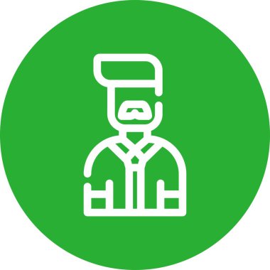 Bir doktor simgesinin vektör çizimi