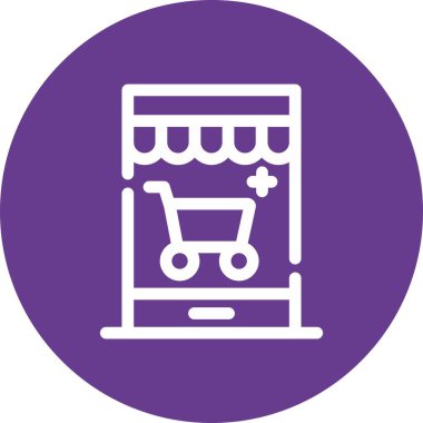 alışveriş sepeti simge vektör