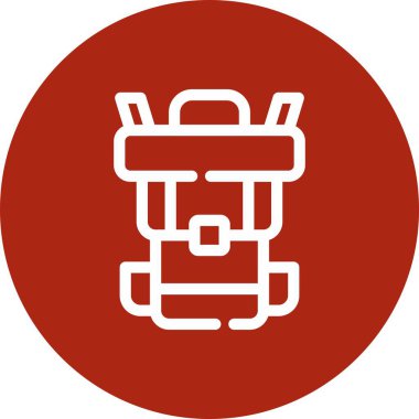 güzel kış şapkası çizgisi vektör simgesi