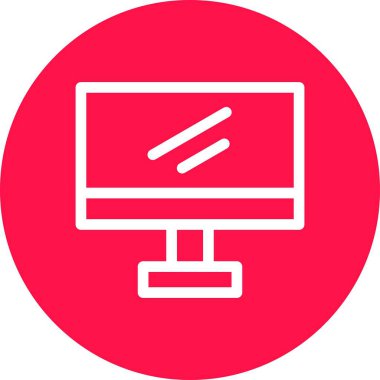 Dizüstü bilgisayar simgesi vektör çizimi