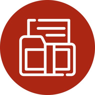 Belge simgesinin vektör illüstrasyonu