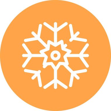 Güzel kar tanesi kabartma vektör simgesi