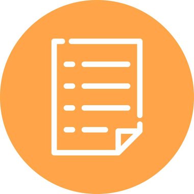 Vektör Belgesi düz simgesi