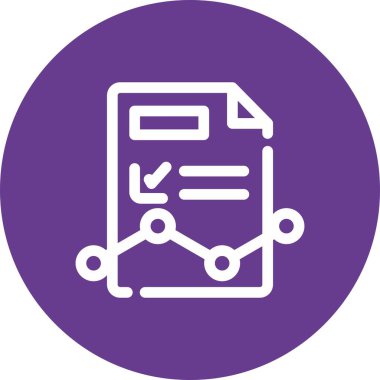 Belge simgesinin vektör illüstrasyonu