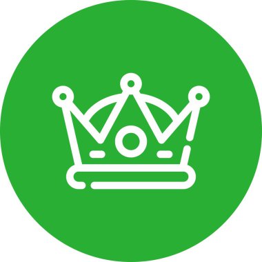 taç düz vektör simgesi