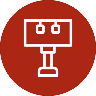 vektör lcd simgesi illüstrasyonu