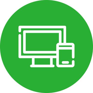 Bilgisayar simgesi. Web için dizüstü bilgisayar vektör simgelerinin basit çizimi