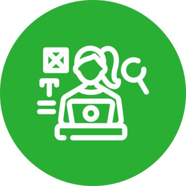 seo modern simgesinin vektör illüstrasyonu