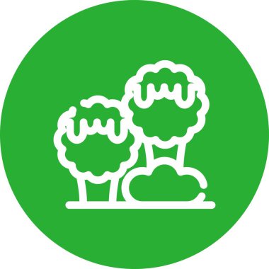 Ağaç. Web simgesi basit illüstrasyon