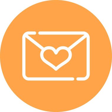 Kalp simgesinin vektör illüstrasyonu