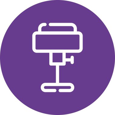 İllüstrasyon elektrikli kablo simgesi