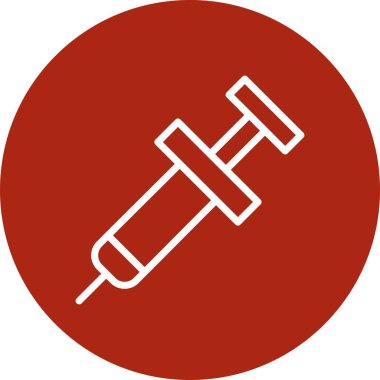 Benzersiz şırınga vektör simgesi