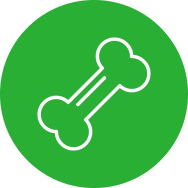 Kemik simgesi vektör illüstrasyonu