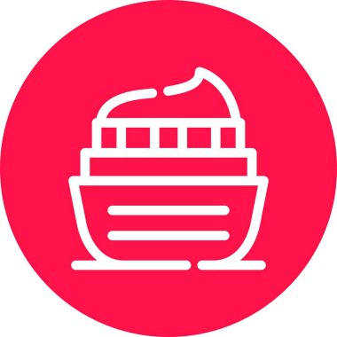 Pasta Simgesinin Vektör illüstrasyonu