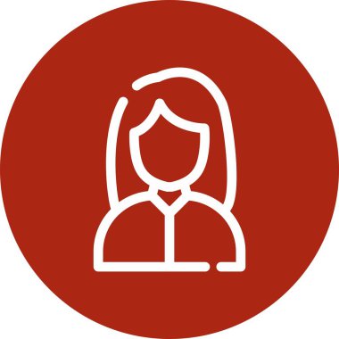 kadın simge vektör işareti