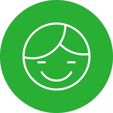 yüz ifadesi simgesi, basit illüstrasyon