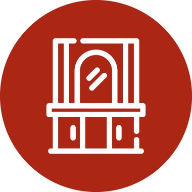 Benzersiz fener vektör çizgisi simgesi