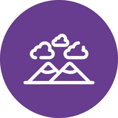 vektör dağ simgesi