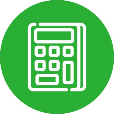 hesap makinesi web simgesi, vektör illüstrasyonu