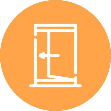 Kapı simgesinin vektör illüstrasyonu