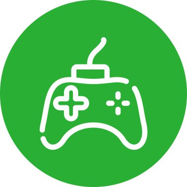 Gamepad simgesi. Web için epad denetleyici vektör simgesinin basit illüstrasyonu