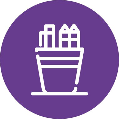 güzel yapı vektör çizgisi simgesi