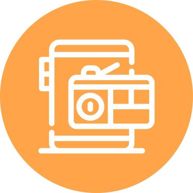 vektör lcd simgesi illüstrasyonu