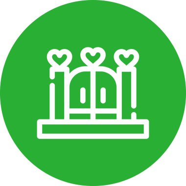 Modern yapı simgesinin vektör illüstrasyonu