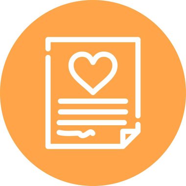 Vektör Kalp Simgesi illüstrasyonu